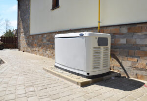 backup generator connected to home